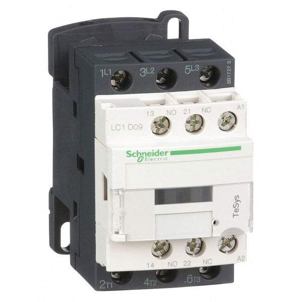 IEC Magnetic Contactor, 3 Poles, 110 V AC, 9 A, Reversing: No