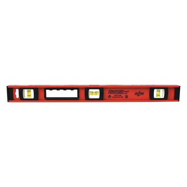 I-Beam Level, Number of Vials 3, 24 in. L