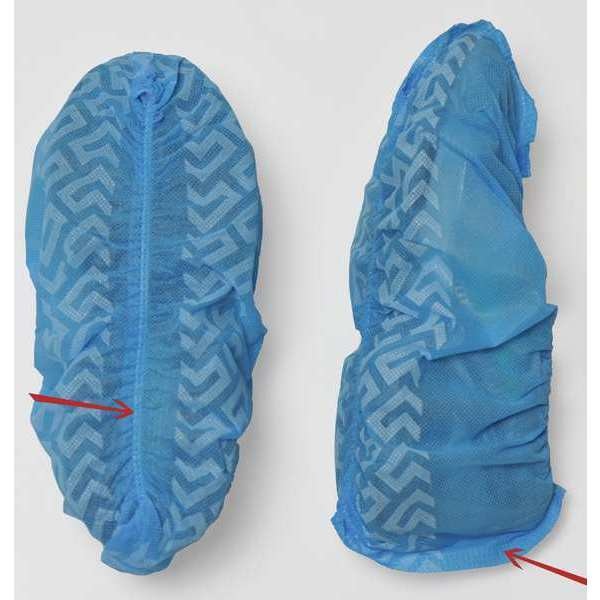 Shoe Covers, Blue, 18 in. Size, PK300