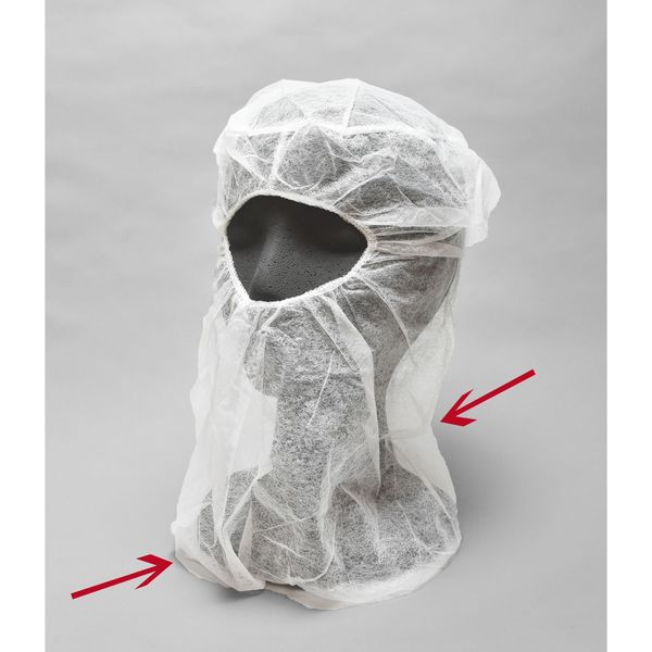 Disposable Hood, White, XL, PK1000