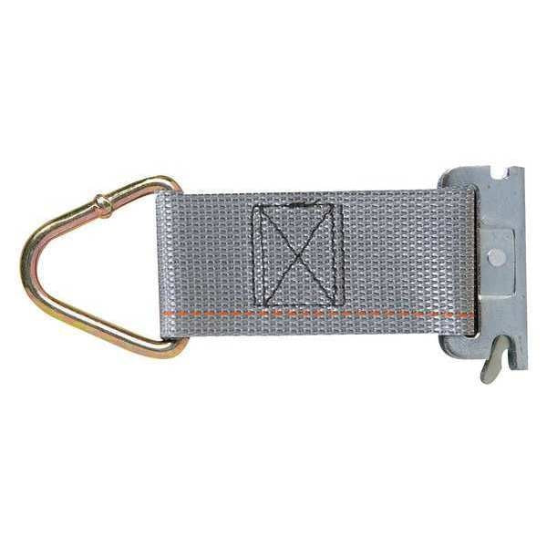 Rope Tie-Off, Steel, 6 in. L, 2 in. W, PK2
