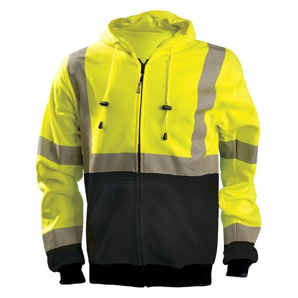 2XL Sweatshirt, Hi-Vis Yellow