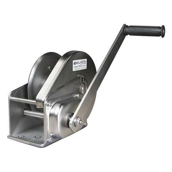 Hand Winch, 1500 lb., 6-57/64 in.Overall W