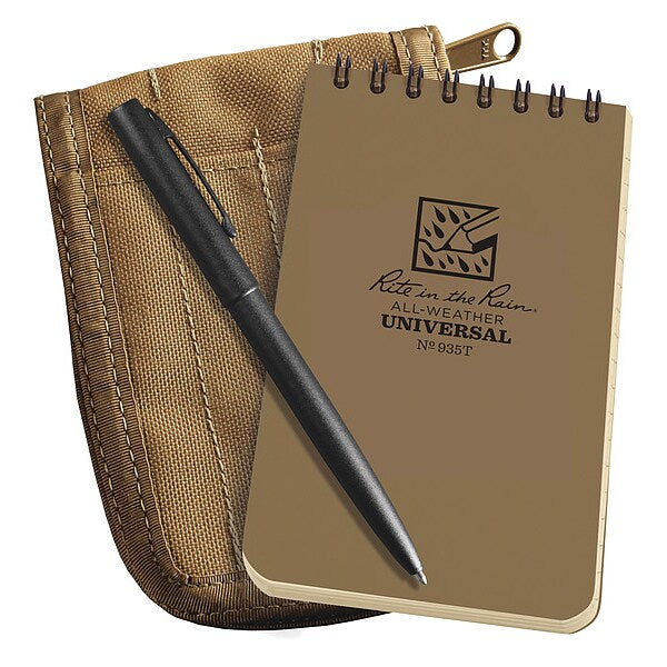 Notebook Kit, 50 Sheets, Tan Cover, 20lb