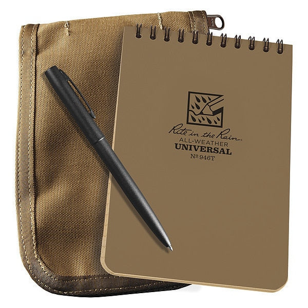 Notebook Kit, 4in x 6in Sheet, Tan Cover