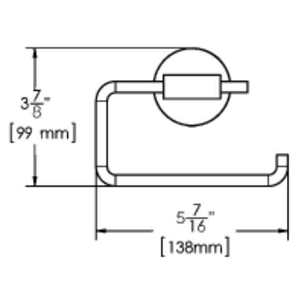 Toilet Paper Holder, Brushed Nickel, Wall