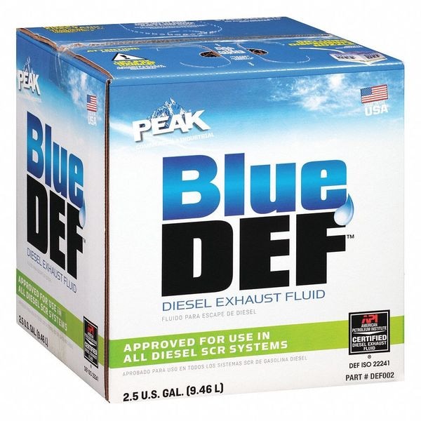 Diesel Exhaust Fluid. Blue DEF, Jug, 2.5 Gal, API/ISO-22241-1