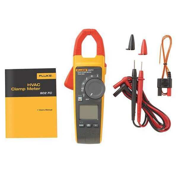 Clamp Meter, LCD, 600 A, 1.6 in (41 mm) Jaw Capacity, CAT IV 300V Safety Rating