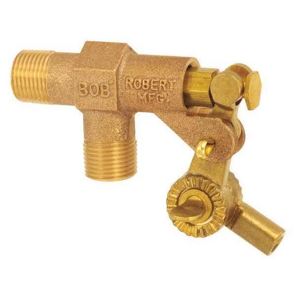 Float Valve, 3/8 in., Pipe, Brass, MNPT