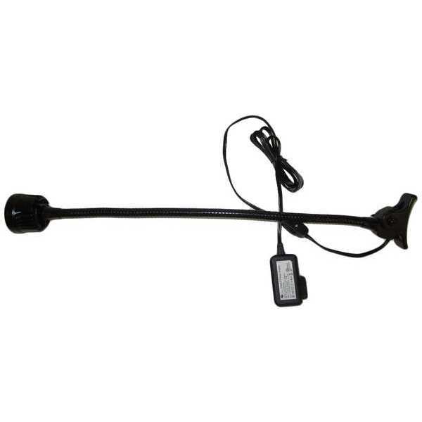 Bench Grinder Lamp, 20inL, Rubber