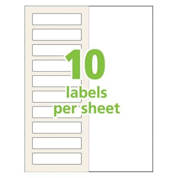 AveryÂ® Easy AlignÂ® Self-Laminating ID Labels, 00757, 1-1/32