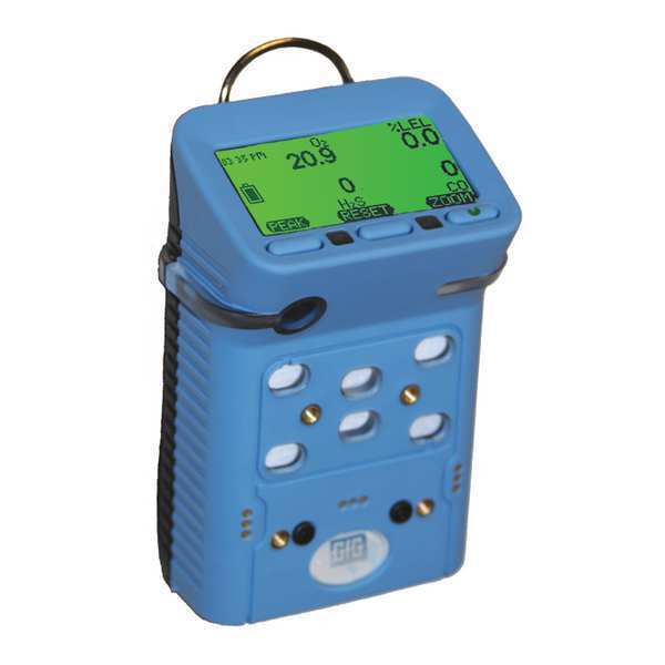 Multi-Gas Detector, 170 hr Battery Life, Blue