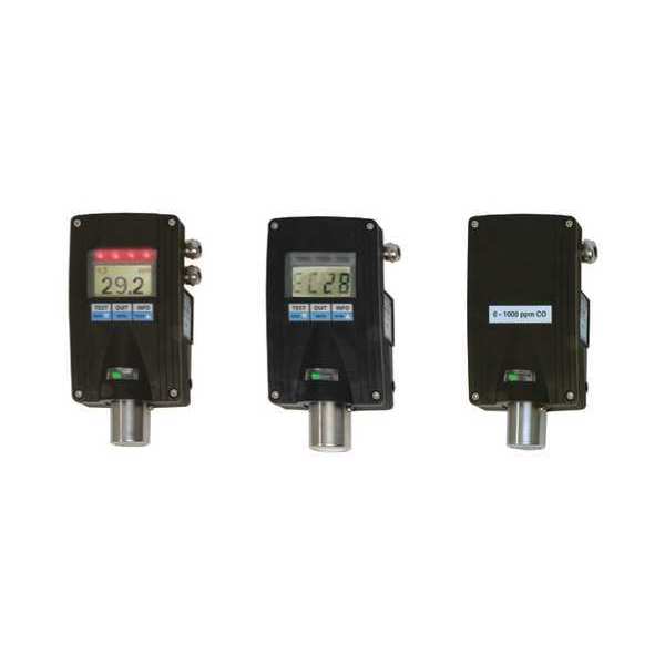 Transmitter, H2S, LCD, 7.63 in H, Black