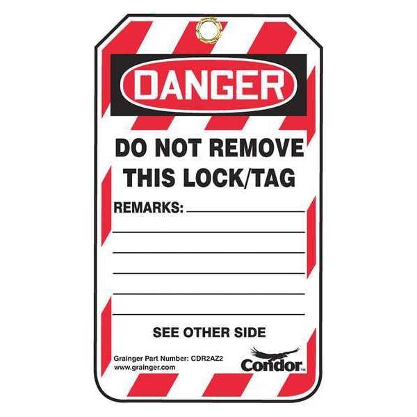 Lockout Tag, Danger Do Not Operate, PK10