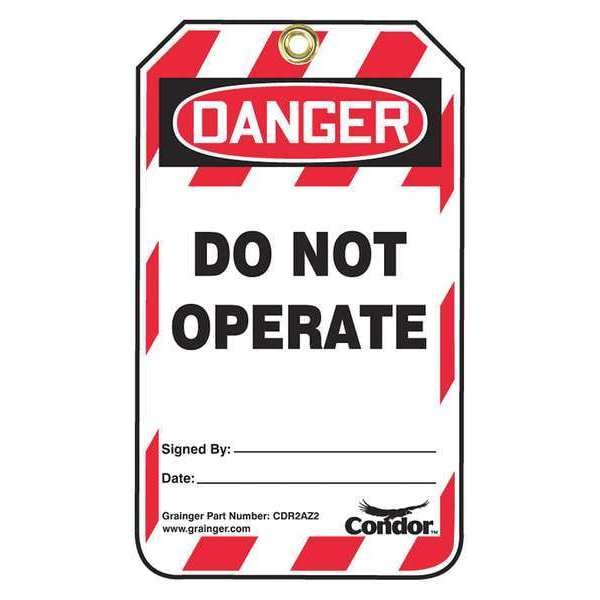 Lockout Tag, Danger Do Not Operate, PK10