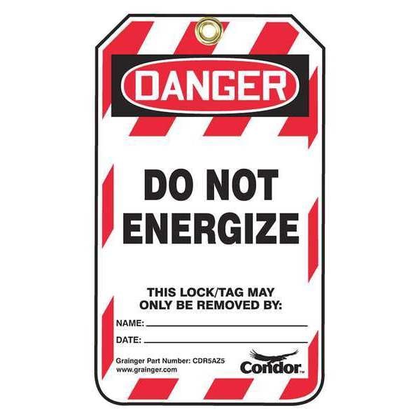 Lockout Tag, 3-1/4 in.Wx5-3/4in.H, PK10