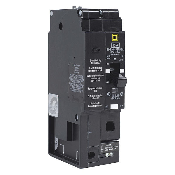 Miniature Circuit Breaker, 30, 277VAC, 1 Pole, Bolt-On Mounting Style, EDB Series