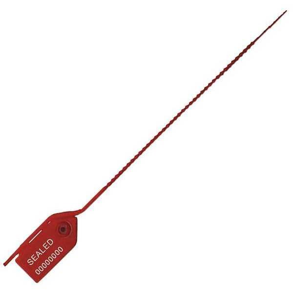 Pull-Tight Seals, Red, Plastic, PK100