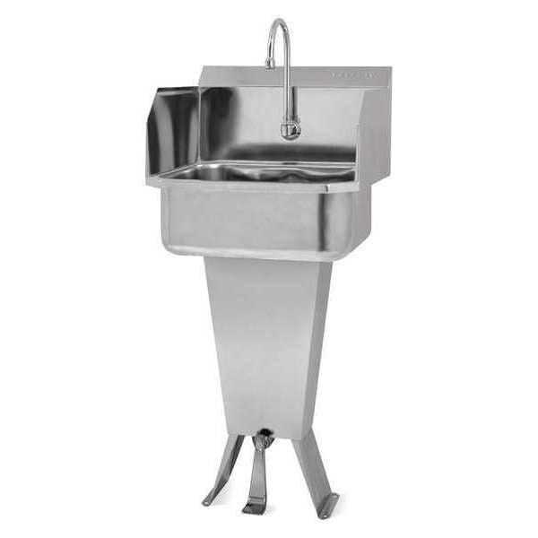 Hand Sink, 18 in. W, 7 in. Bowl Depth, SS
