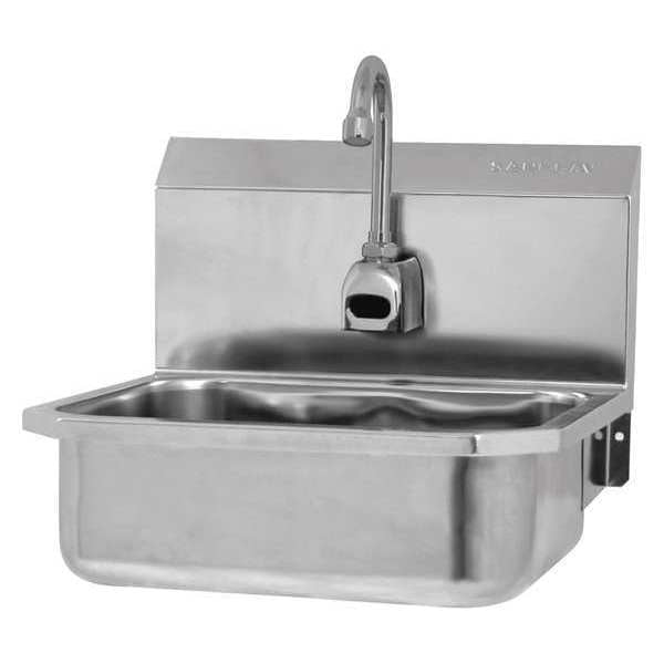 Hand Sink, 16 in. L, Battery Sensor