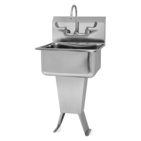 Hand Sink, 18 in.W, SS, Wrist Blade Handles
