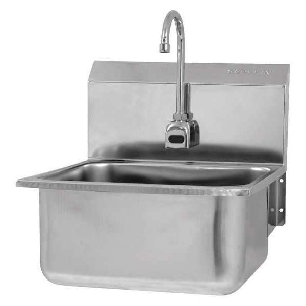 Hand Sink, 21 in.L, 20 in.W, Battery Sensor
