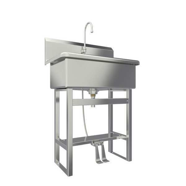 20 in W x 31 in L x 45 1/2 in H, Floor, Scrub Sink