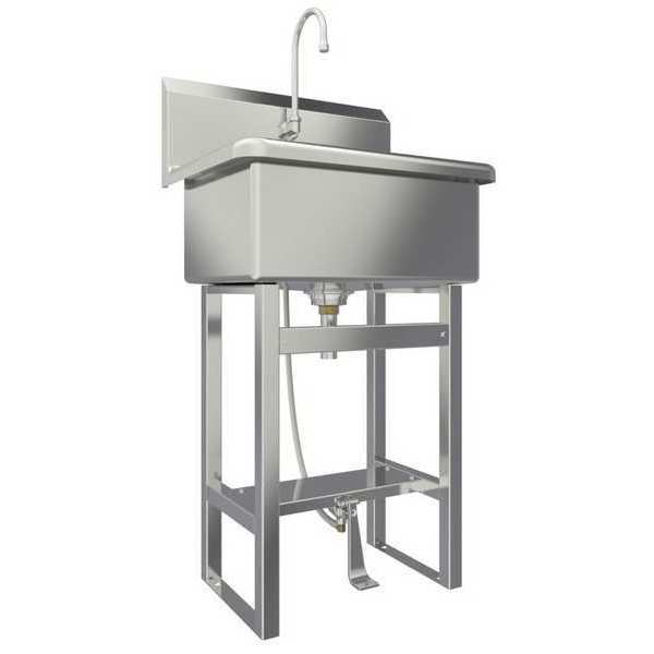 20 in W x 25 in L x 45 1/2 in H, Floor, Scrub Sink