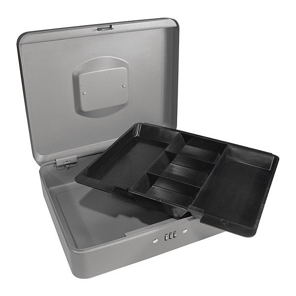 Cash Box, Compartments 6, 2-1/4 in. H