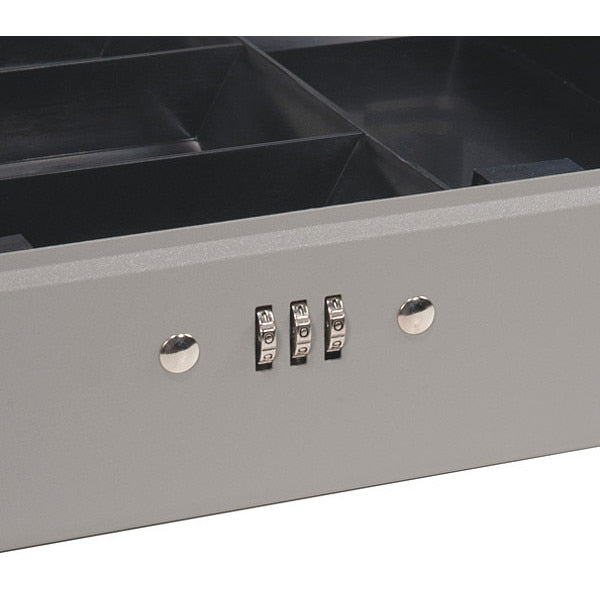 Cash Box, Compartments 6, 2-1/4 in. H