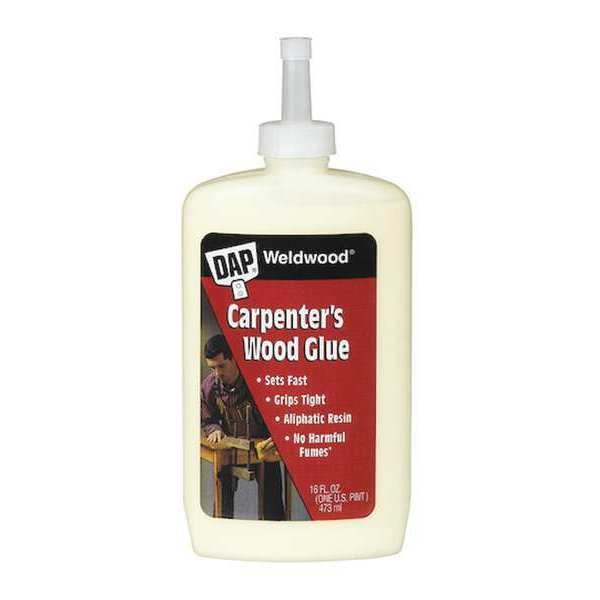 Wood Glue, Weldwood Series, Yellow, 3 day Full Cure, 16 oz, Bottle