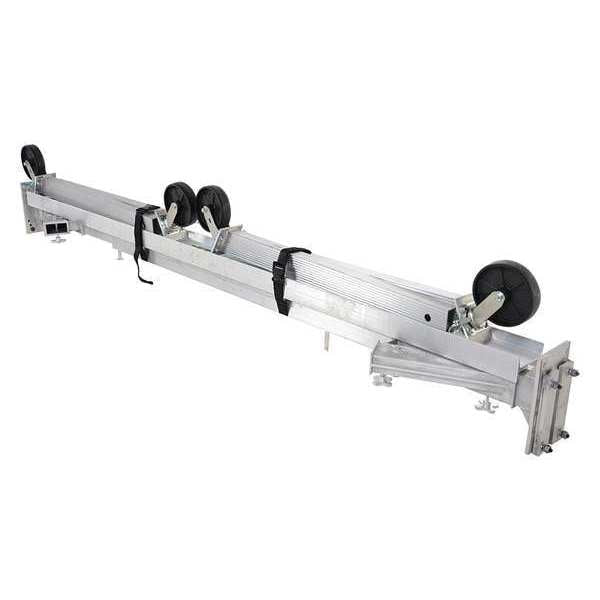 Adj. Gantry Crane, Gray, Aluminum, 2000 lb.