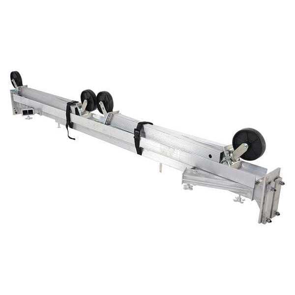 Adj. Gantry Crane, Gray, Aluminum, 4000 lb.