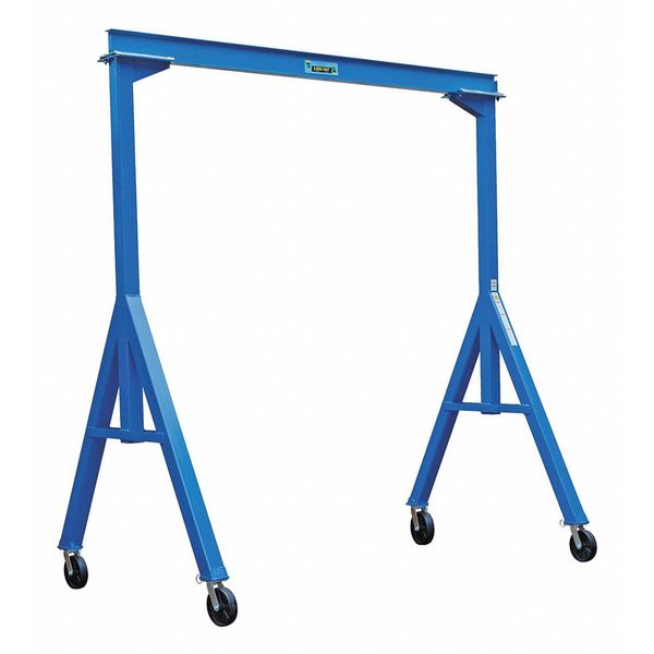 Fixed Gantry Crane, Steel, Blue, 2000 lb.