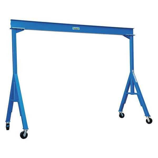 Fixed Gantry Crane, Steel, Blue, 6000 lb.