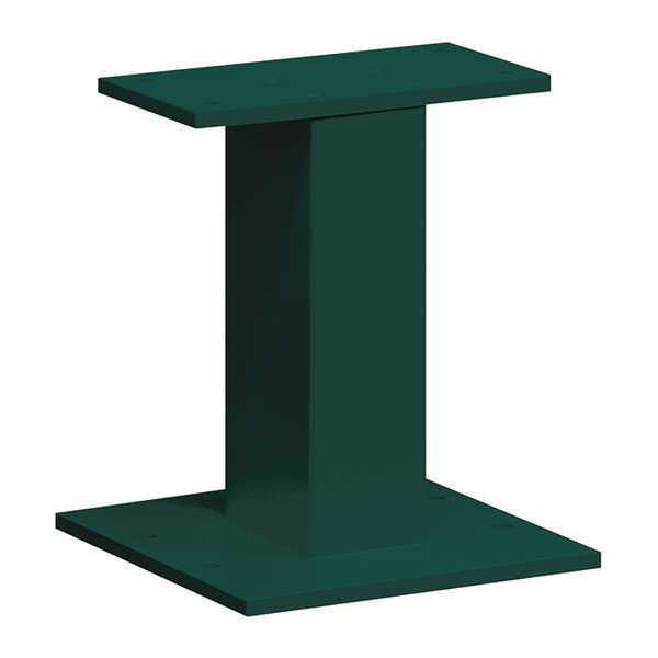 Standard Pedestal, Green, Powder Coated, Bolt, 3, 4