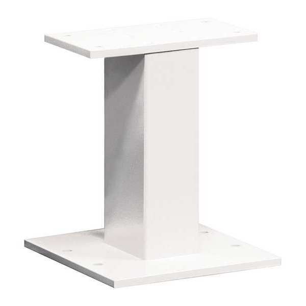 Standard Pedestal, White, Powder Coated, Bolt, 3, 4
