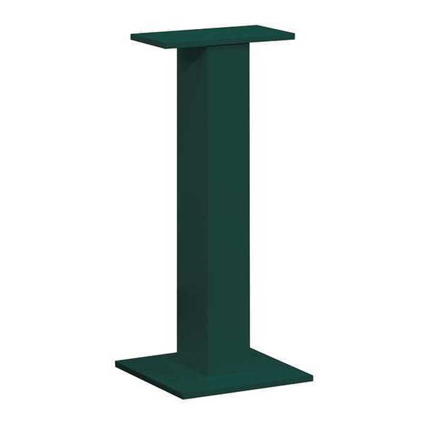 Standard Pedestal, Green, Powder Coated, Bolt, 1, 2