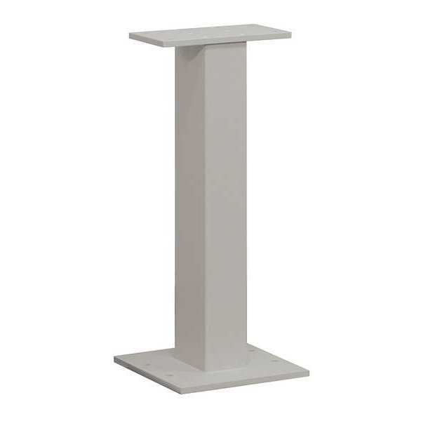 Standard Pedestal, Gray, Powder Coated, Bolt, 1, 2