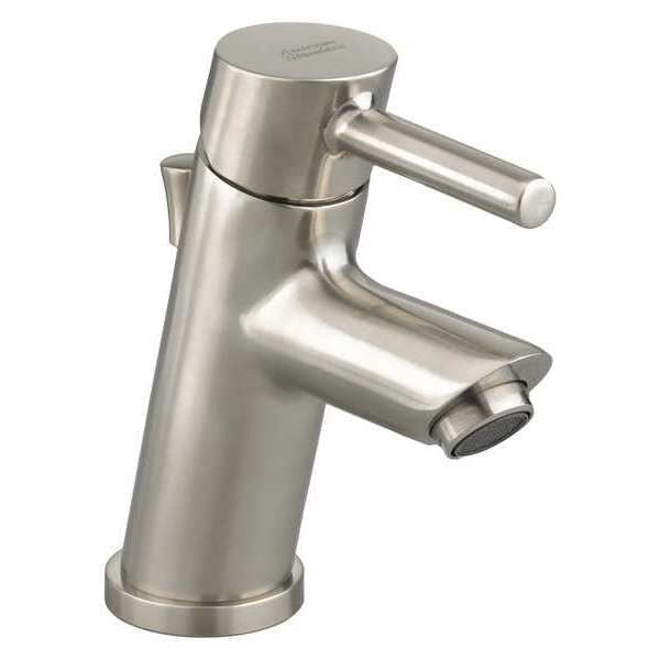 Single Handle Single Hole Mount, 1 Hole Bathroom Faucet, PVD Brushed Nickel
