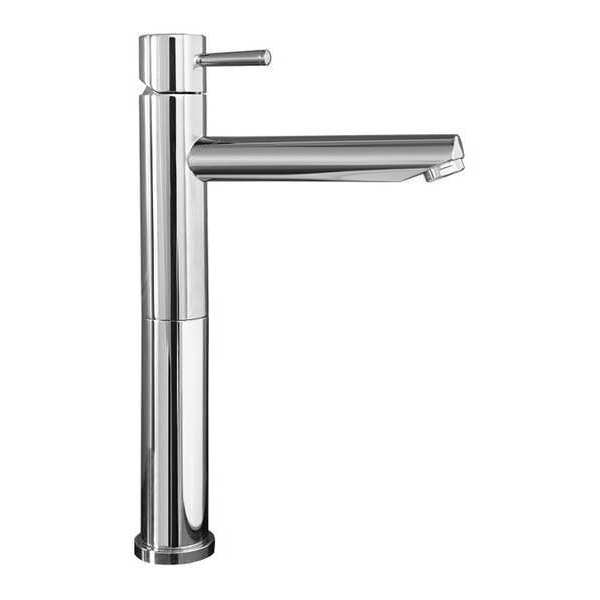 Lever Handle Single Hole Mount, 1 Hole Bathroom Faucet, Polished chrome
