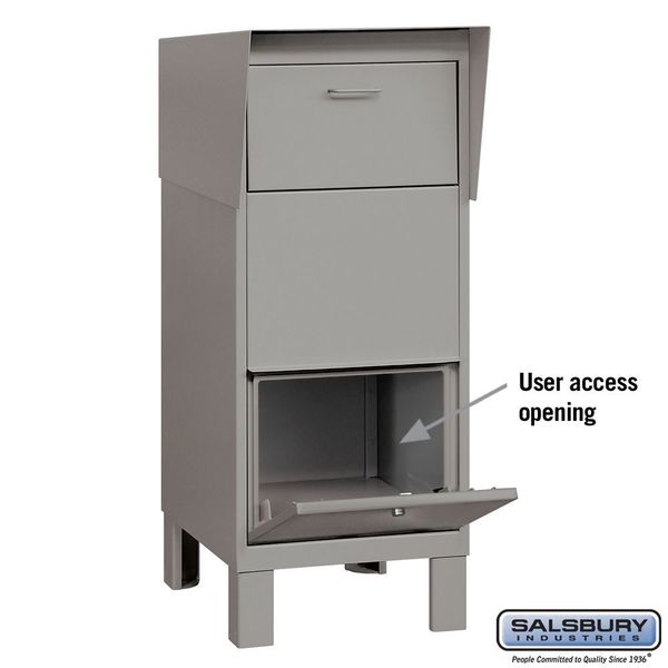 Courier Box, Primer, Powder Coated, 1 Doors, Free Standing, Private