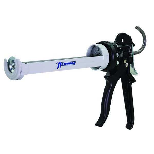 Caulk Gun, Black/White, Steel, 10 oz