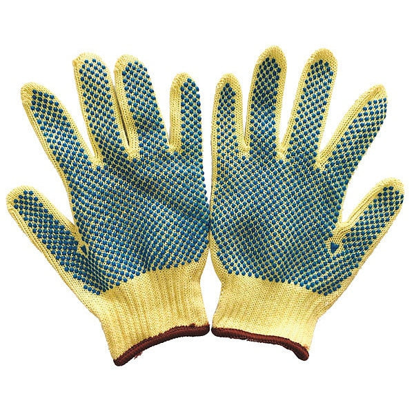 Cut Resistant Coated Gloves, A4 Cut Level, PVC, S, 1 PR