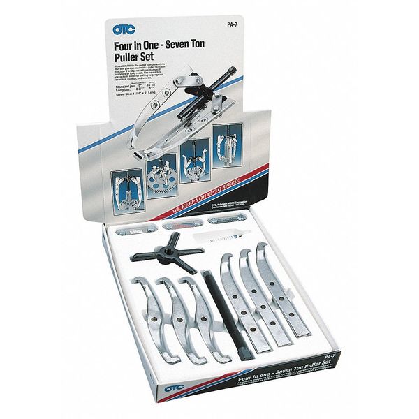 Puller Set, 12 Pieces, Manual, 2 and 3 Jaws