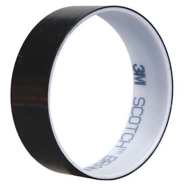 Film Tape, Black, 1 in. W, Acrylic, 72 yd.