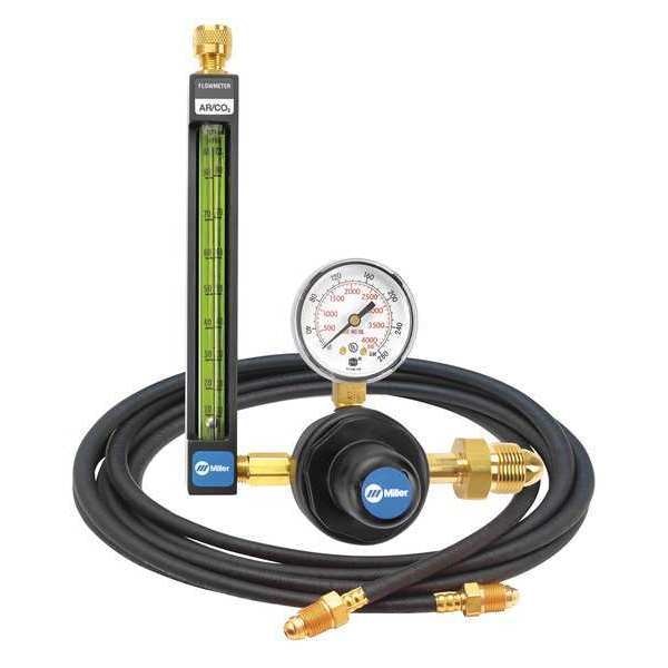 Flowmeter Regulator, Single Stage, CGA-580, 0 to 80 psi, Use With: Argon, Carbon Dioxide, Helium