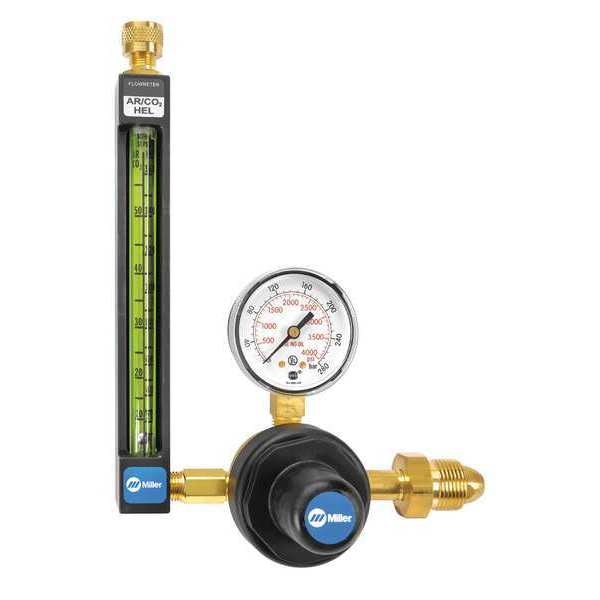 Flowmeter Regulator, Single Stage, CGA-580, 0 to 30 psi, Use With: Argon, Carbon Dioxide, Helium
