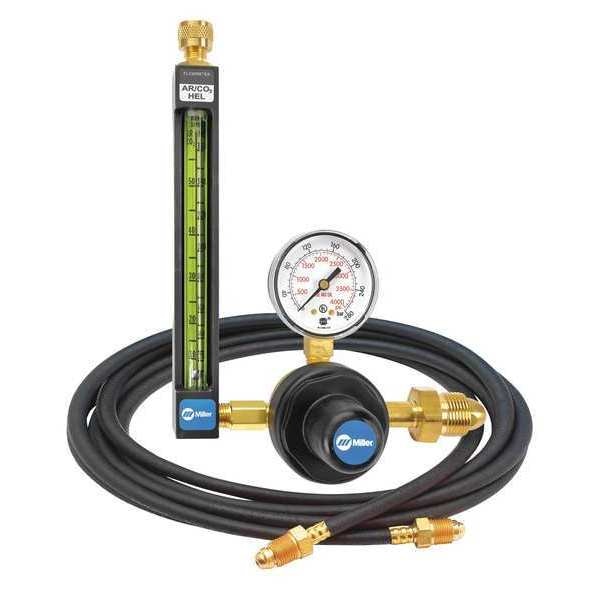 Flowmeter Regulator, Single Stage, CGA-580, 0 to 30 psi, Use With: Argon, Carbon Dioxide, Helium