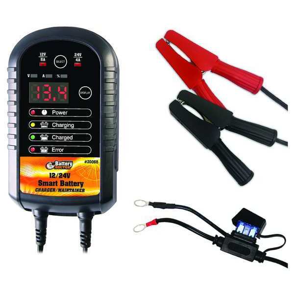 Batt Charger/Maintainer, Auto, 12/24V, CEC